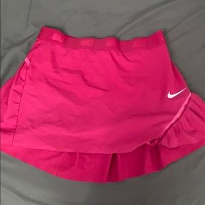 Pink tennis skirt